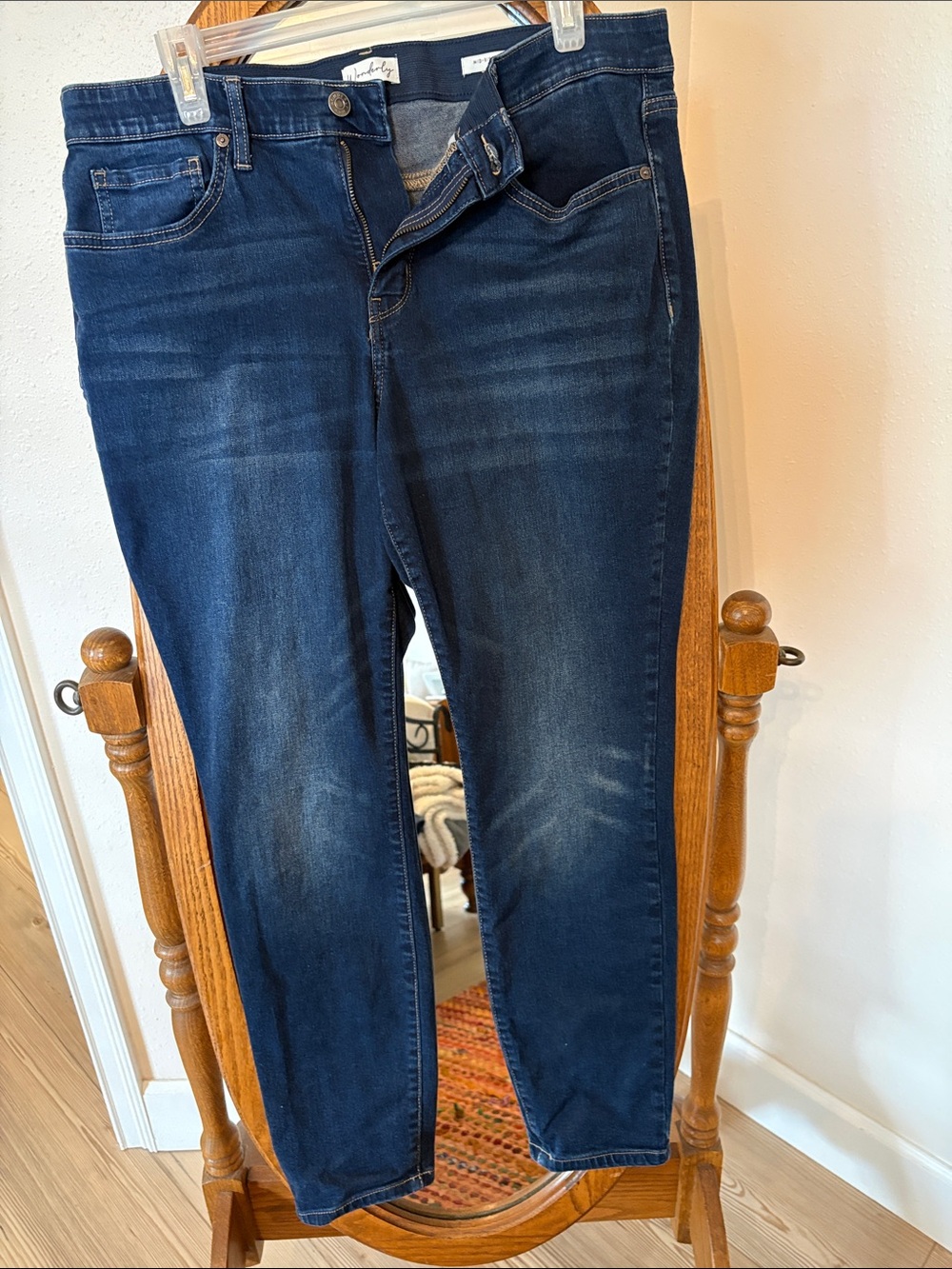 Wonderly Men's Dark Indigo Slim Straight Jeans